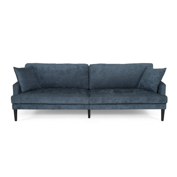 English Elm Christopher Knight Home® - 3 Seater Sofa - Elegant Charcoal Fabric, Modern Design With Plush Cushions & Durable Rubberwood Frame 69573.00ACCL_69573.00BCCL