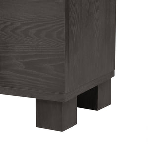 English Elm Trexm Ash Veneer Buffet with Gold Handles and Adjustable Shelves for Dining Spaces Taupe N715P392244N