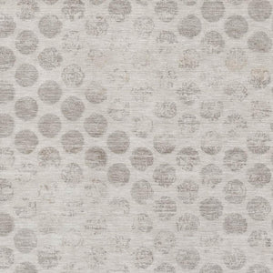 HomeRoots 5' X 8' Taupe and Beige Geometric Area Rug - Stylish, Washable, Stain-Resistant with UV Protection 695770