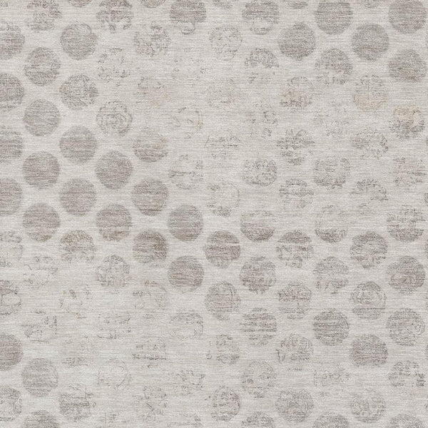 HomeRoots 5' X 8' Taupe and Beige Geometric Area Rug - Stylish, Washable, Stain-Resistant with UV Protection 695770