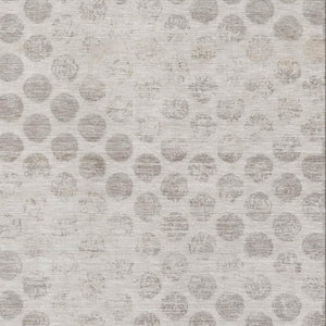 HomeRoots 8' X 10' Stylish Taupe and Beige Geometric Area Rug - Washable, UV Protected for Busy Homes 695772