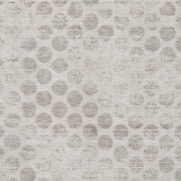 HomeRoots 9' X 12' Stylish Taupe & Beige Geometric Washable Area Rug with UV Protection & Stain Resistance 695773