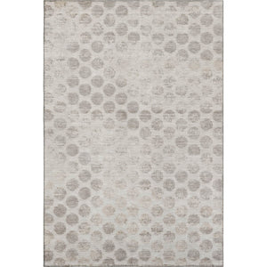HomeRoots 10' X 14' Taupe & Beige Geometric Washable Area Rug - Soft, Durable, UV-Protected for Any Space! 695774