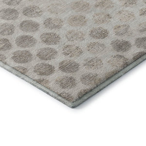 HomeRoots 10' X 14' Taupe & Beige Geometric Washable Area Rug - Soft, Durable, UV-Protected for Any Space! 695774