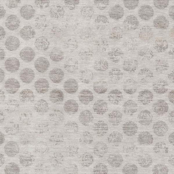 HomeRoots 10' X 14' Taupe & Beige Geometric Washable Area Rug - Soft, Durable, UV-Protected for Any Space! 695774