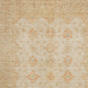 HomeRoots 10' Beige and Copper Oriental Area Rug - Washable, UV Protected, Durable & Stain Resistant Elegance 695780