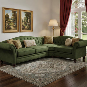 HomeRoots 10' X 14' Brown And Beige Oriental Area Rug – Durable, Washable, UV-Protected for High-Traffic Homes 695834