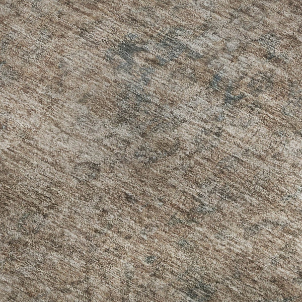 HomeRoots 10' X 14' Brown And Beige Oriental Area Rug – Durable, Washable, UV-Protected for High-Traffic Homes 695834