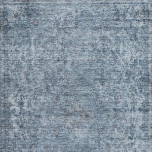 HomeRoots 5' X 8' Blue and Gray Oriental Washable Area Rug with UV Protection - Elegant, Durable, and Low-Maintenance! 695836