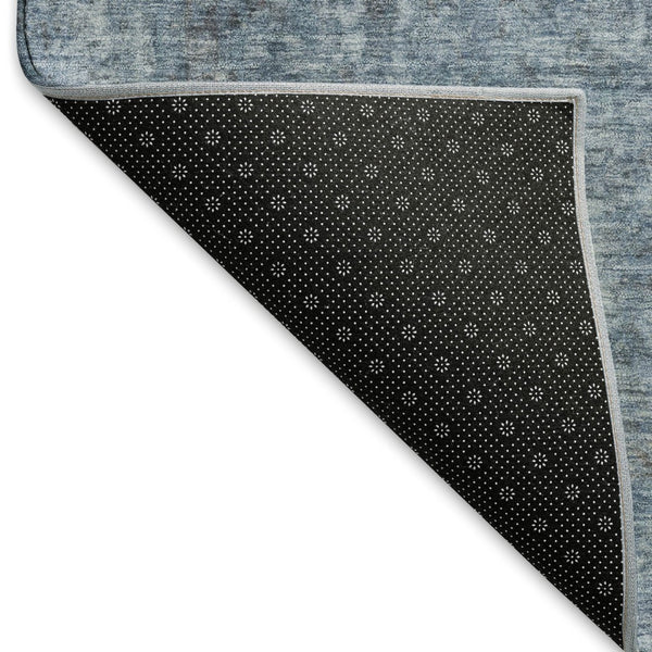 HomeRoots 10' X 14' Blue and Gray Oriental Washable Area Rug - Stylish, Durable, UV-Protected for Busy Homes! 695840