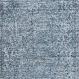 HomeRoots 10' X 14' Blue and Gray Oriental Washable Area Rug - Stylish, Durable, UV-Protected for Busy Homes! 695840