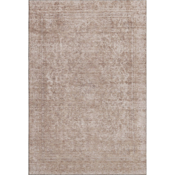 HomeRoots 10' X 14' Copper and Rust Oriental Washable Area Rug with UV Protection for Easy Care & Durability 695846