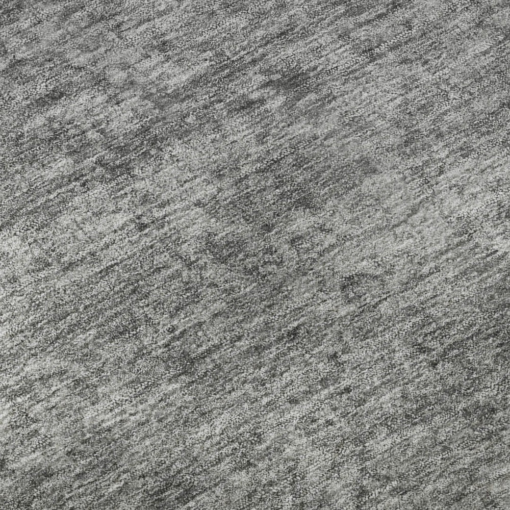 HomeRoots 5' X 8' Gray and Silver Oriental Area Rug - Durable, Washable, UV Protected, Perfect for High-Traffic Areas 695848