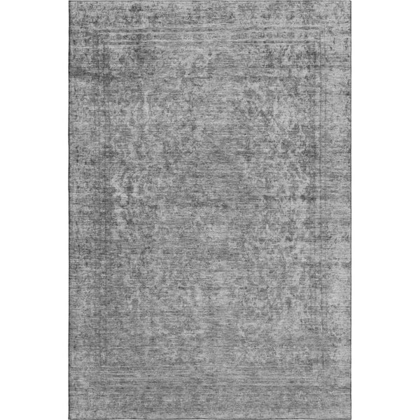 HomeRoots 9' X 12' Gray And Silver Oriental Washable Area Rug – Stylish, Durable, UV-Protected for Busy Homes 695851