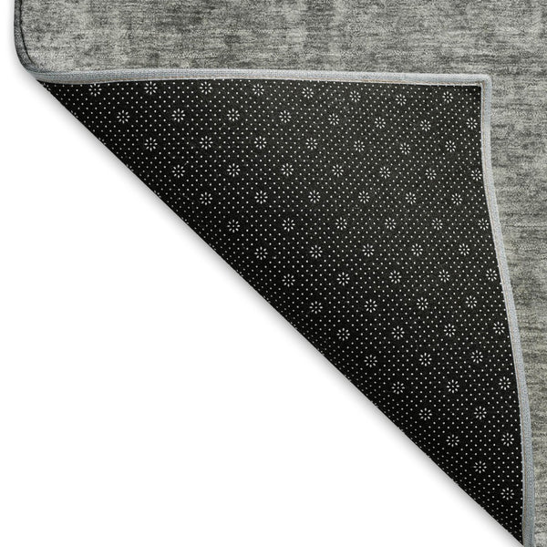 HomeRoots 9' X 12' Gray And Silver Oriental Washable Area Rug – Stylish, Durable, UV-Protected for Busy Homes 695851