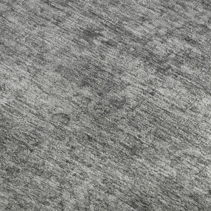 HomeRoots 9' X 12' Gray And Silver Oriental Washable Area Rug – Stylish, Durable, UV-Protected for Busy Homes 695851
