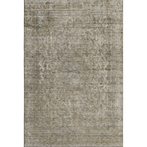 HomeRoots 9' X 12' Pewter and Gray Oriental Area Rug - Washable, UV-Protected, Durable for Busy Homes 695857