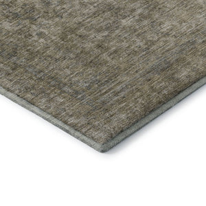 HomeRoots 9' X 12' Pewter and Gray Oriental Area Rug - Washable, UV-Protected, Durable for Busy Homes 695857