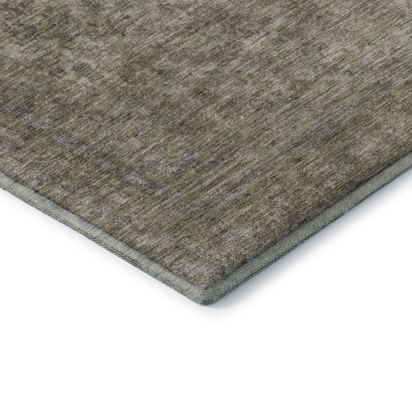 HomeRoots 9' X 12' Pewter and Gray Oriental Area Rug - Washable, UV-Protected, Durable for Busy Homes 695857