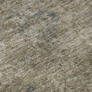 HomeRoots 9' X 12' Pewter and Gray Oriental Area Rug - Washable, UV-Protected, Durable for Busy Homes 695857