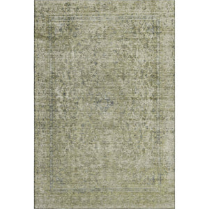 HomeRoots 10' X 14' Sage and Gray Oriental Washable Area Rug - Stain Resistant, UV Protected, Easy Care Design 695864