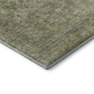 HomeRoots 10' X 14' Sage and Gray Oriental Washable Area Rug - Stain Resistant, UV Protected, Easy Care Design 695864