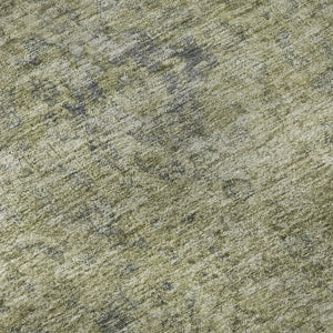 HomeRoots 10' X 14' Sage and Gray Oriental Washable Area Rug - Stain Resistant, UV Protected, Easy Care Design 695864