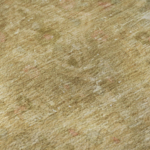 HomeRoots 9' X 12' Coral And Beige Floral Medallion Area Rug - Stylish, Washable, Durable & UV Protected! 695899