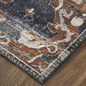 Feizy Rugs Melrose Turkish-crafted Area Rug - Durable, Stain-resistant Textured Weave With Elegant Florals Ivory,Red,Gray Polypropylene,Polyester,Viscose Mel39p2fgryrsth04