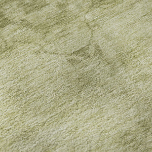 HomeRoots 8' Artichoke Green & Beige Round Rug - Washable, UV-Protected, Durable Oriental Design for Any Space 695921