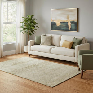 HomeRoots 5' X 8' Beige and Taupe Oriental Area Rug - Washable, UV Protected, Durable for Kids and Pets! 695932