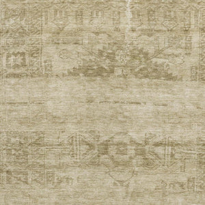HomeRoots 5' X 8' Beige and Taupe Oriental Area Rug - Washable, UV Protected, Durable for Kids and Pets! 695932