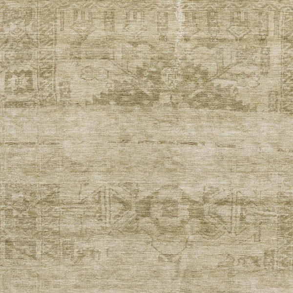 HomeRoots 8' X 10' Beige & Taupe Oriental Area Rug - Durable, Washable, UV-Protected for Busy Homes & Kids 695934