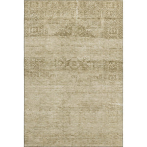 HomeRoots 9' X 12' Beige & Taupe Transitional Oriental Area Rug - Washable, UV-Protected, Stain-Resistant Design 695935