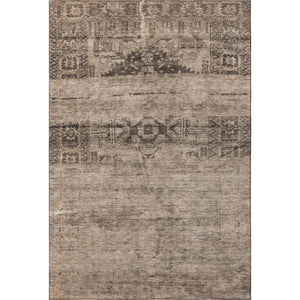 HomeRoots 5' X 8' Stylish Brown & Taupe Oriental Washable Area Rug with UV Protection for Busy Homes 695944