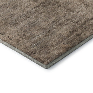 HomeRoots 10' Brown & Taupe Oriental Washable Area Rug - UV Protected, Stain-Resistant, Perfect for Families 695948