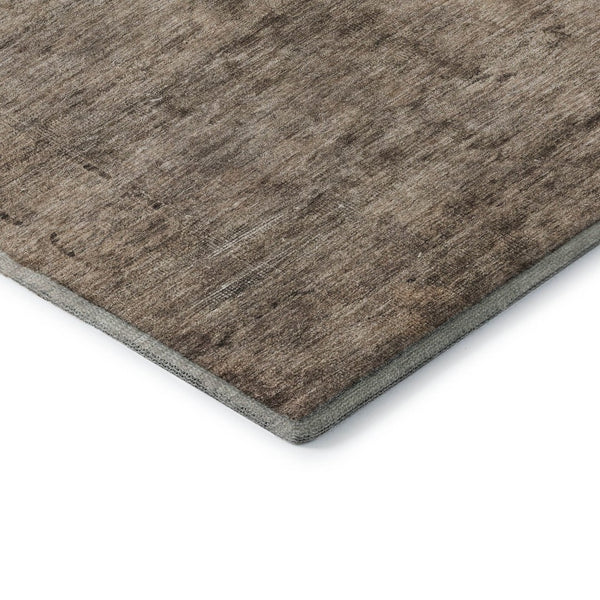 HomeRoots 10' Brown & Taupe Oriental Washable Area Rug - UV Protected, Stain-Resistant, Perfect for Families 695948