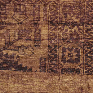 HomeRoots 10' X 14' Luxurious Rust and Chocolate Oriental Area Rug – Durable, Washable, UV Protected Design 695960