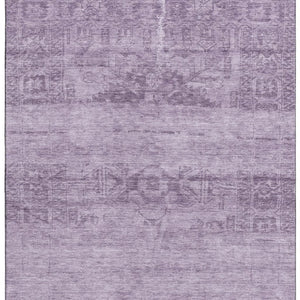 HomeRoots 5' X 8' Plum & Lavender Oriental Area Rug - Washable, UV Protected, Durable for Homes with Kids & Pets 695962