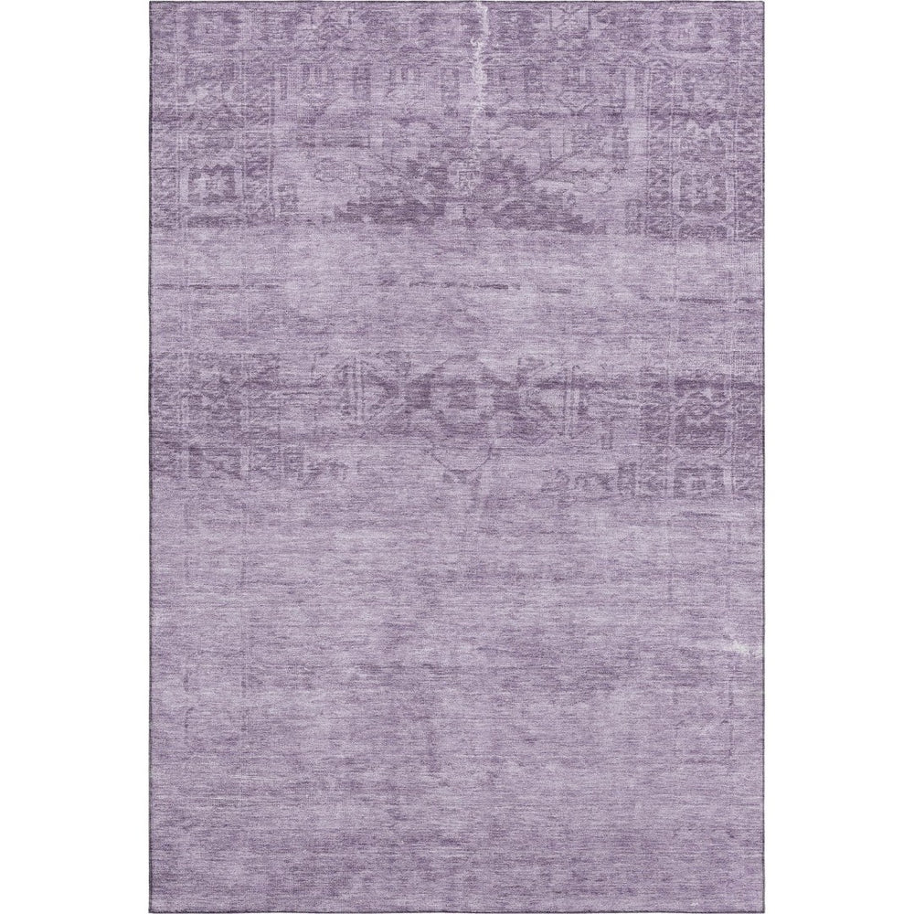HomeRoots 9' X 12' Plum And Lavender Oriental Area Rug - Stylish, Washable, UV-Protected for Busy Homes! 695965