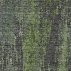 HomeRoots 5' X 8' Modern Abstract Olive Green Area Rug – Washable, Stain Resistant & UV Protected for Homes 695992