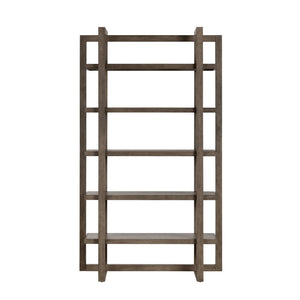 Crestview Collection Transitional Etagere Bookcase: Stylish Brown Storage Solution With 5 Shelves For Modern Living Spaces Brown Solid Wood Cvfdr1209