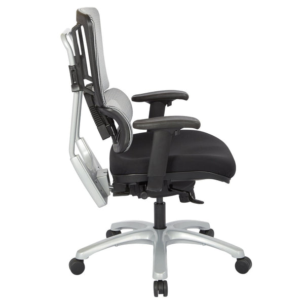OSP Home Furnishings Vertical Mesh Back Manager Chair with Lumbar Support for Office and Home Workstation Use 99666S-30