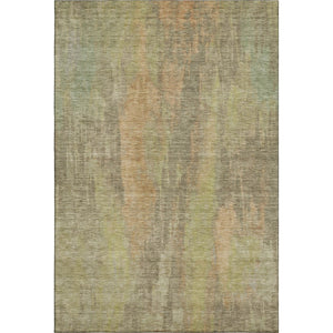 HomeRoots 9' X 12' Taupe Copper Brown Area Rug - Modern Abstract, Washable, UV Protected for Busy Homes 696007