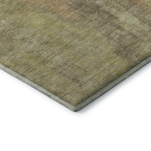 HomeRoots 9' X 12' Taupe Copper Brown Area Rug - Modern Abstract, Washable, UV Protected for Busy Homes 696007