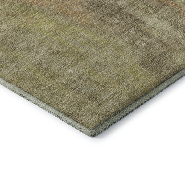 HomeRoots 9' X 12' Taupe Copper Brown Area Rug - Modern Abstract, Washable, UV Protected for Busy Homes 696007