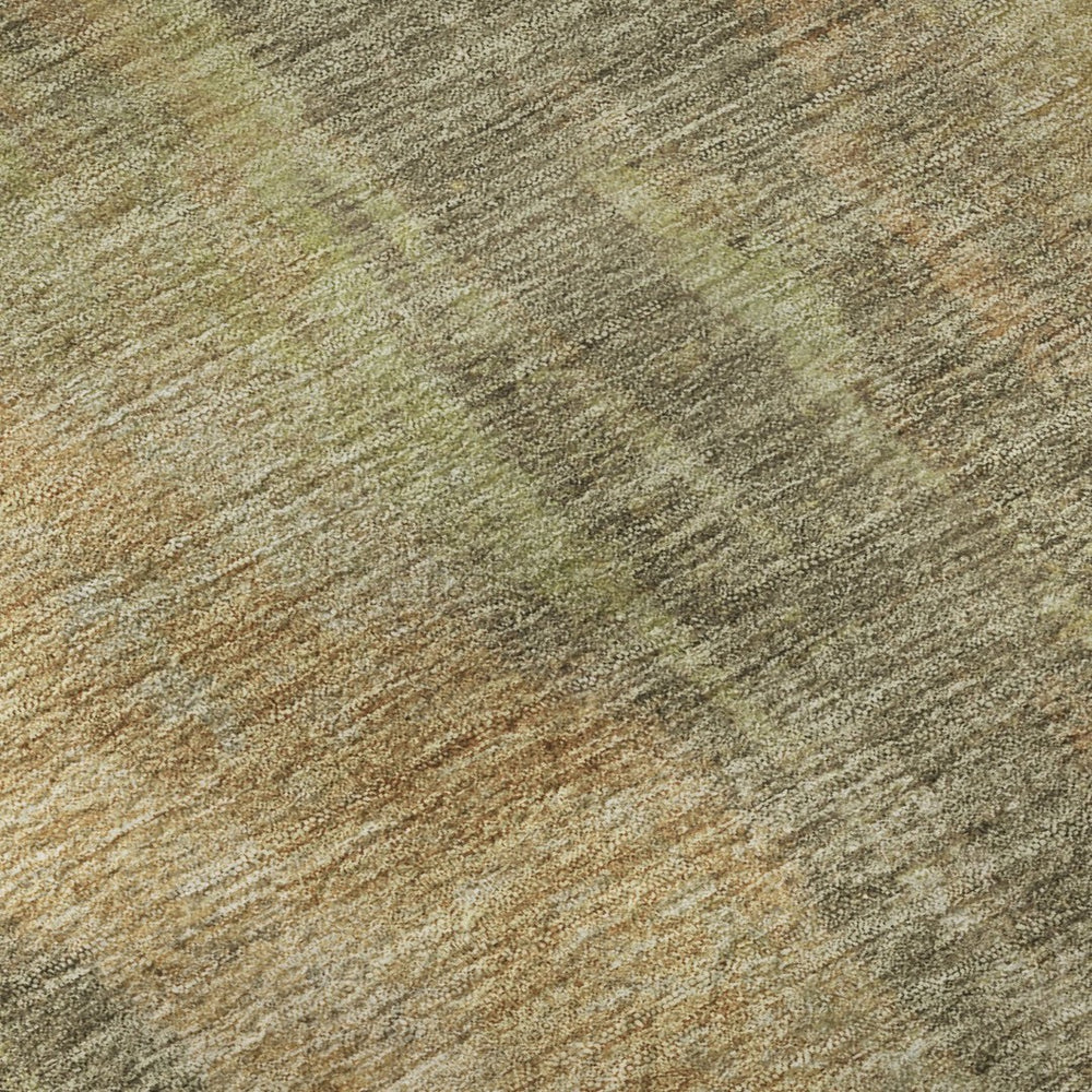 HomeRoots 9' X 12' Taupe Copper Brown Area Rug - Modern Abstract, Washable, UV Protected for Busy Homes 696007