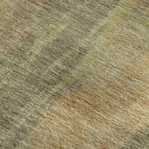 HomeRoots 10' X 14' Taupe Copper & Brown Abstract Area Rug – Washable, UV-Protected, Durable & Stylish Decor 696008