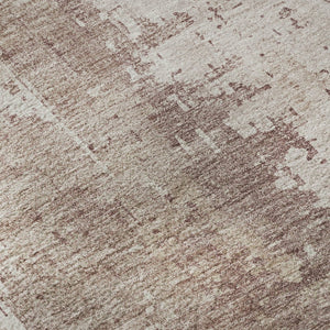HomeRoots 5' x 8' Blush and Ivory Abstract Area Rug – Stain Resistant, UV Protected, Machine Washable Design! 696010