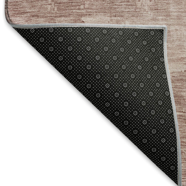 HomeRoots 5' X 8' Blush & Mauve Abstract Washable Area Rug – Kid & Pet Friendly with UV Protection & Non-Slip Backing 696058